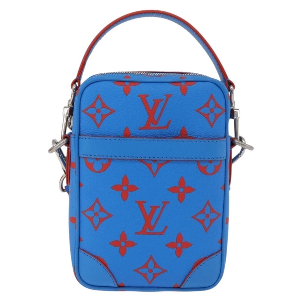 Louis Vuitton Monogram Glow Danube Shoulder Bag Blue